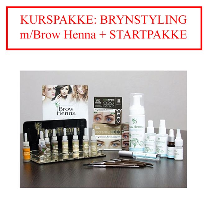 Hovedbilde KURSPAKKE: BRYNSTYLING m/Impression Henna + ...