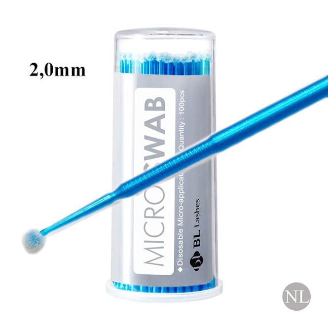 Hovedbilde BL-Micro Brush 2,0mm (blå) Boks m/100 stk