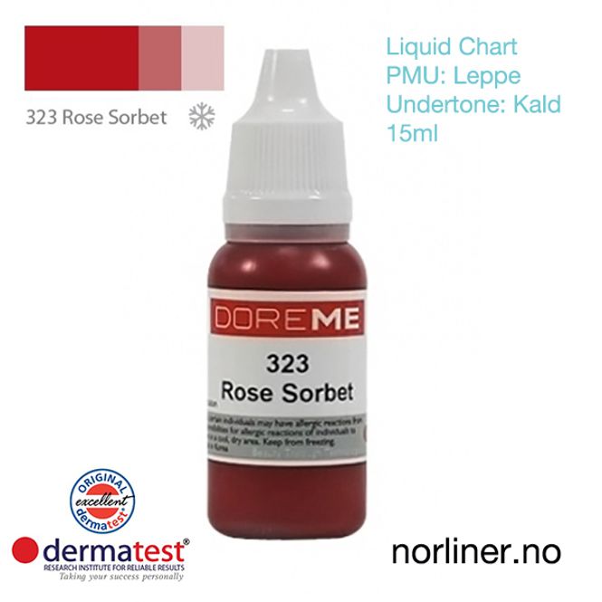 Hovedbilde MT-DOREME #323 Rose Sorbet til PMU Leppe [Liquid ...