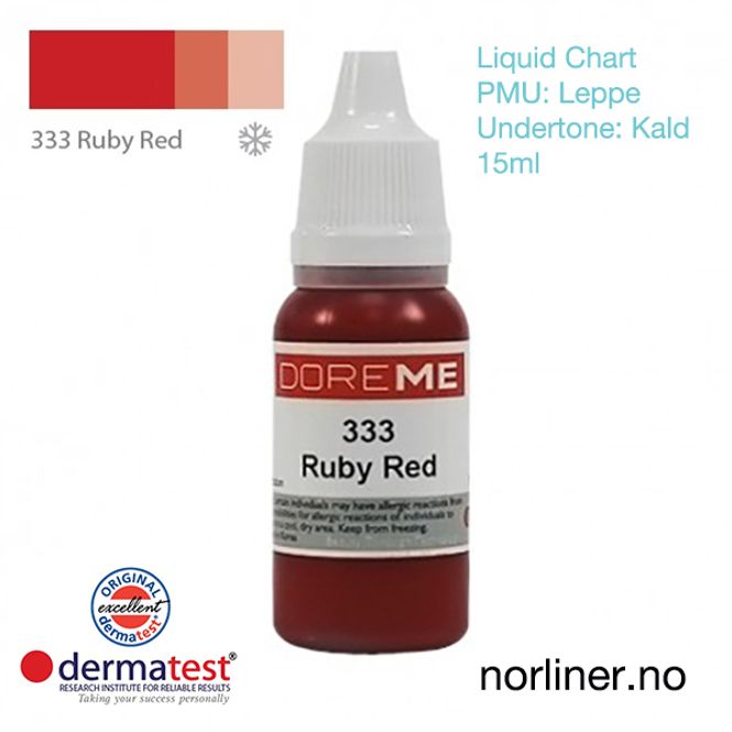 Hovedbilde MT-DOREME #333 Ruby Red til PMU Leppe [Liquid ...