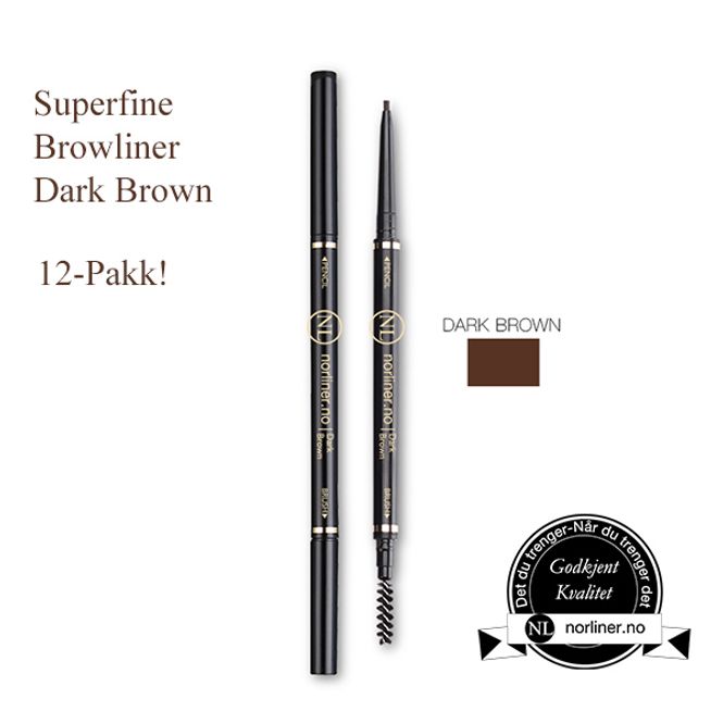Hovedbilde NL-Superfine Browliner Dark Brown 12-Pakk!