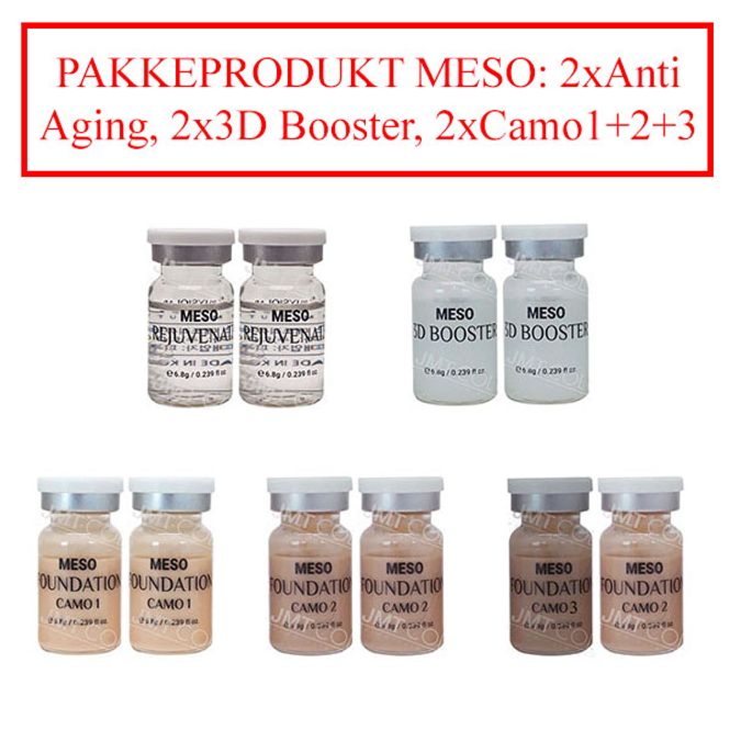 Hovedbilde PAKKE m/15% Rabatt MT-MESO: 2x2 Serum+2x3Camo